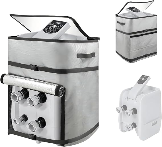 Insulated Hot Tub Pump Cover,Waterproof Spa Heater Pump Cover