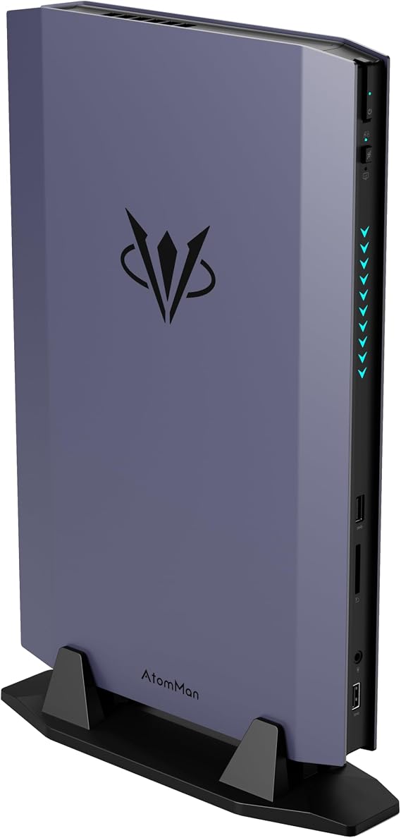 AtomMan G7 Ti Gaming Mini PC Barebone with Intel Core i9-14900HX,24 Cores/32 Threads|NVIDIA GeForce RTX 4070 Graphics(8GB DDR6),HDMI 2.1&USB4|3xUSB Type A| RGB LED |Wifi7&BT5.4(NO RAM/SSD/OS)