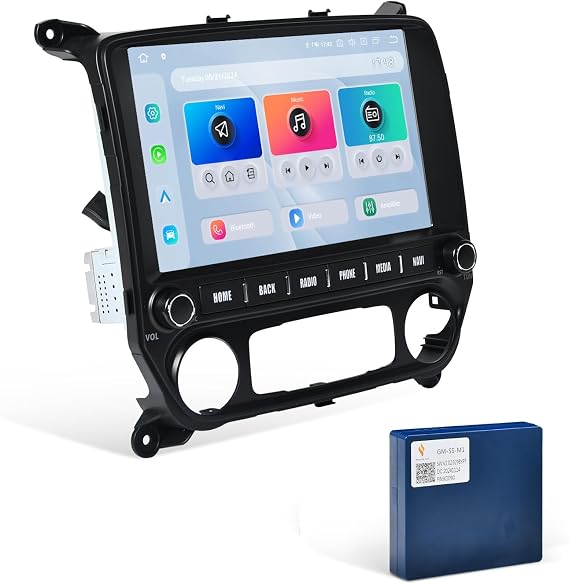 Dasaita Android 13 Car Stereo for Silverado GMC Sierra 2014-2019 with Wireless Carplay/Android Auto, 11.6" Touch Screen Head Unit, GPS, Radio, Bluetooth 5.0, 4G LTE/5G WiFi, 8G RAM 256G ROM