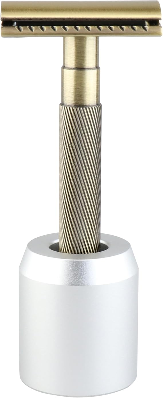 Classic Double Edge Safety Razor(Bronze) and Stand