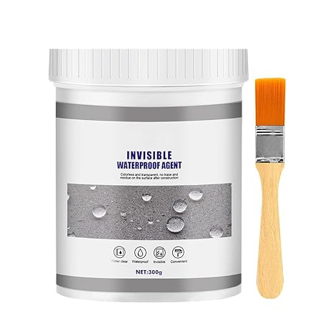 Invisible Waterproof Agent 10.5 Oz,Transparent Repairing Leak Waterproof Adhesive,Waterproof Insulating Sealant,Super Strong Bonding Sealant Invisible Waterproof Anti-Leakage Agent