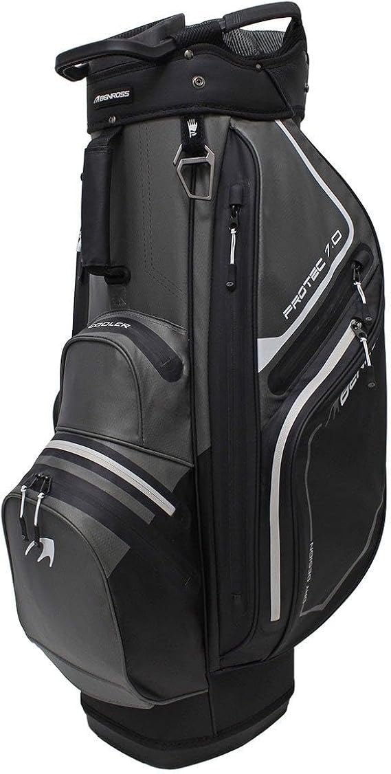 Benross By American Golf ProTec 7.0 Waterproof Golf Cart Bag – 14-Way Divider System, 9 Accessory Pockets, Waterproof Construction, Easy-Lift