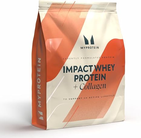 Myprotein Impact Whey Protein + Collagen Vanilla 30 Servings 20 g Protein Per Serving 10 g Collagen Peptides + Vitamin C Supports Joint and Bone Health