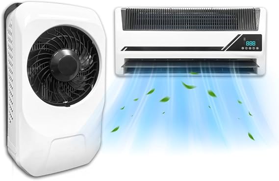 Treeligo 12V 10000 BTU Air Conditioner, Truck AC Unit 12 Volt DC Air Conditioner Split Electric, Low Noise Fast Cooling High Efficiency for Semi-Truck,Bus, Excavators,Trailers