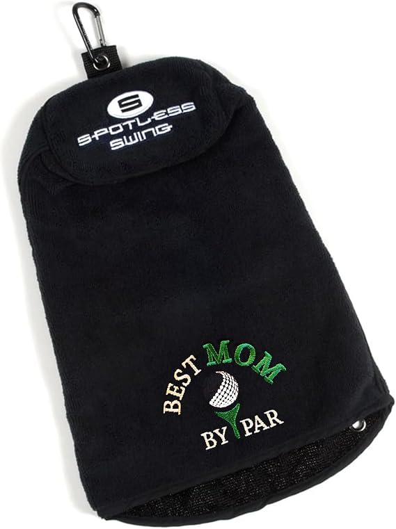 Golf Towel | Microfiber Golf Club Cleaner Towel with Clip | 3-in-1 Design for Ultimate Convenience | Premium Multi-Use Accessories for Men and Women