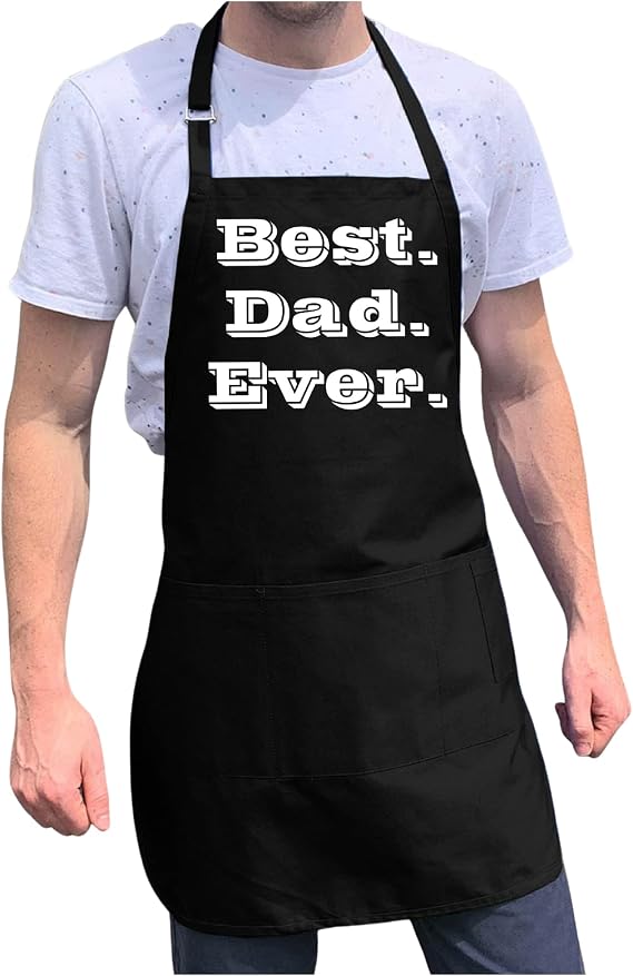 ApronMen, Best Dad Ever Adjustable Apron for Men, One Size