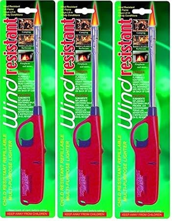 Wind Resistant Multi Purpose Lighter-3 pack