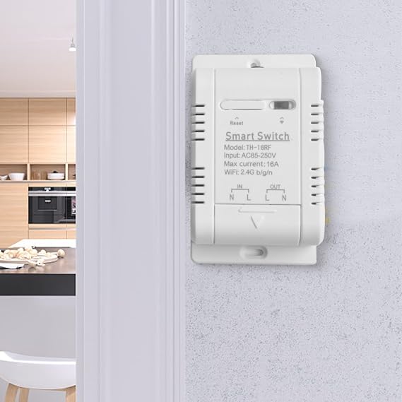 WiFi Temperature Controller Switch with for Stainless Steel Probe, 16A 3000W Wireless Thermostat for eWeLink App Remote Control, for Auto Mode Trigger Home Automation