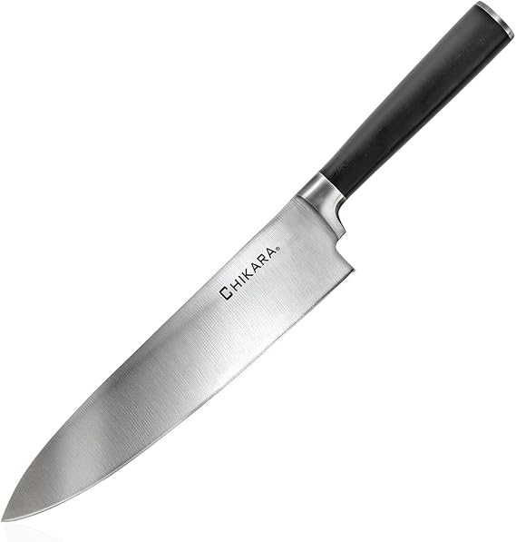 GINSU Chikara Series Forged 8" Chef's Knife - Premium 420J Stainless Steel Kitchen Knife