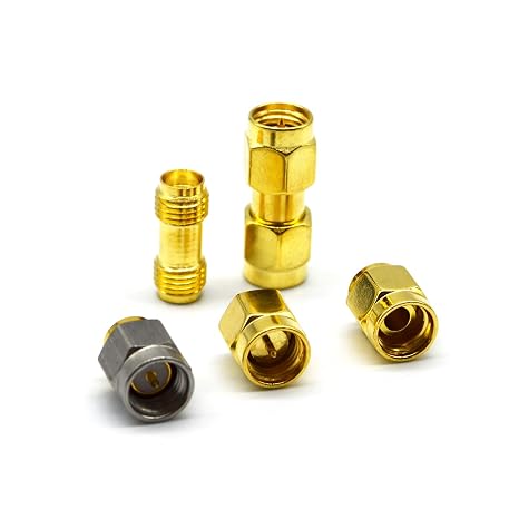 AURSINC SMA Calibration Kit for NanoVNA H H4 F V2 V3 Mini1300 PS100 Vector Network Analyzer Antenna Analyzer | Calibrate RF Coaxial Test Connector Short/Load/Open/Thru Type 5 pcs/Set