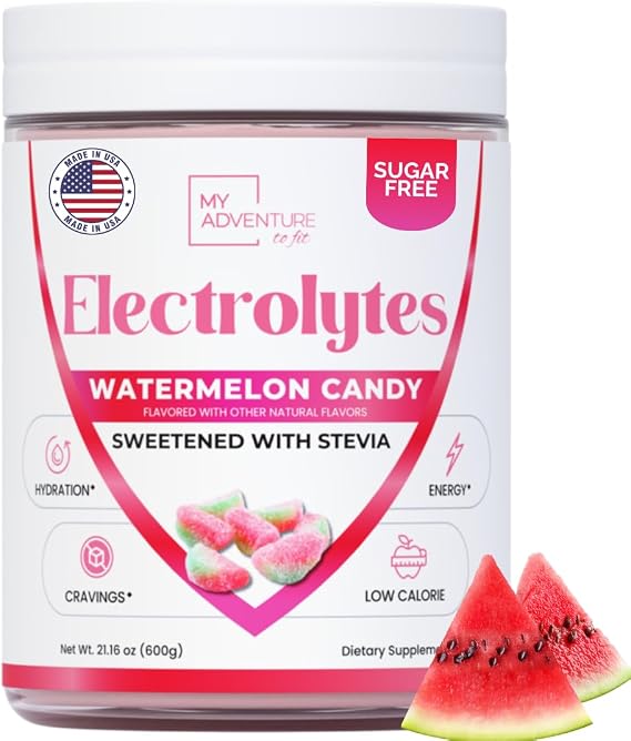 Electrolytes Bulk Powder Watermelon Candy Sugar Free 120 Servings