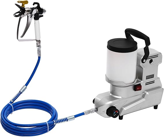 Airless Paint Sprayer,1600W High Pressure Efficiency Airless Stand Sprayer Emulsion Paint Sprayer for Home Interior, Exterior, Commercial Use, DIY Handyman-Professional Spray Paint Machine
