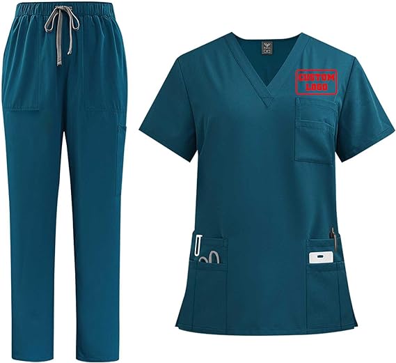 Custom Scrub Medical Uniform Men Scrubs Set Customized Personalized Top and Pants Workwear