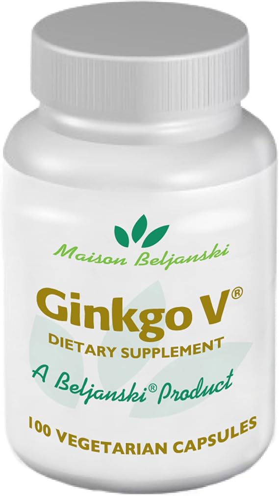 Beljanski Products - Ginkgo V Dietary Supplement - Ginkgo Biloba Extract - 100 Capsules