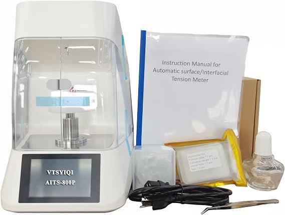 Surface Tensiometers Pt Board Liquid Surface Tension Meter Tester Interfacial Tension Measurement With Accuracy 0.1mN/m Measuring Range 0 to 1000mN/m Accuracy 0.1mN/m Platinum Plate