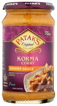 Pataks Korma Curry Cooking Sauce Mild 15 oz