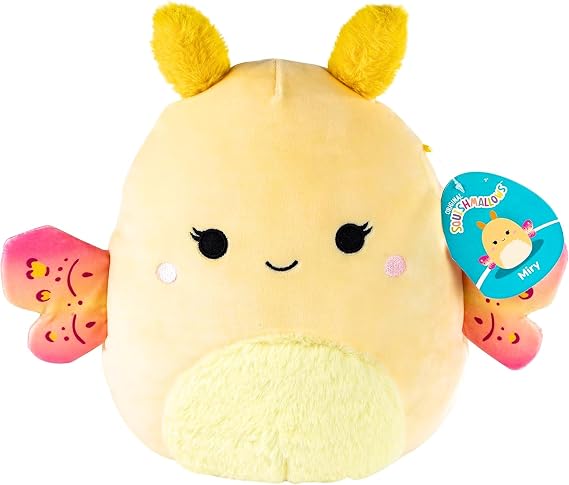 Squishmallows 10-Inch Miry Moth Jazwares Butterfly Plush | Soft Squishy Collectible Moth Butterfly Pillow Stuffed Animal Plush Toy Gift for Kids, Boys & Girls