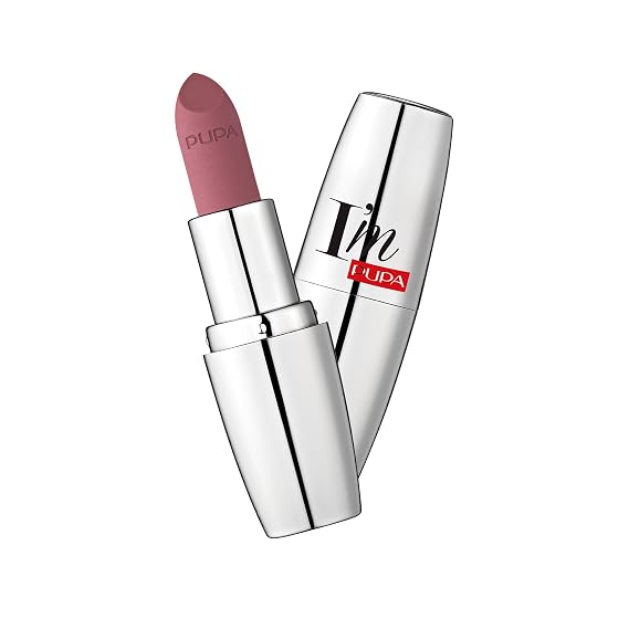 Pupa Milano I'M Matt Pure Color Lipstick - Velvety and Matt Lip Color - For Extraordinary Performance - Rich And Creamy Texture - 030 Mystery Rose - 0.123 Oz
