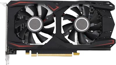 GOWENIC RX 550ti Low Profile Graphics Card 6GB, GDDR5, 192bit, VGA DVI D HDMI, Video Card for PC Gaming, 4K Support, Gaming Computer GPU, PCI Express X16