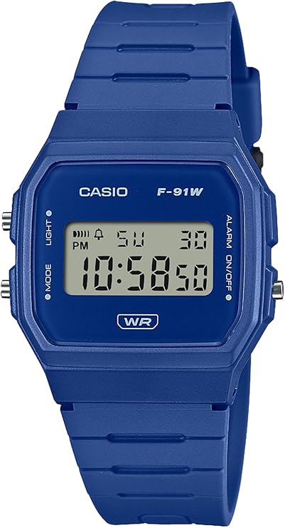 Casio Watch Casio Classic Domestic Regular ProductBiomass Plastic Used F-91WB, blue