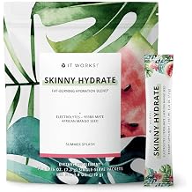 It Works! Skinny Hydrate - Summer Splash | Energizing & Replenishing Hydration Blend with Green Tea & Green Coffee Extracts | Wellness & Energy Support | 15 Single-Serve Packets (7.3g Each)