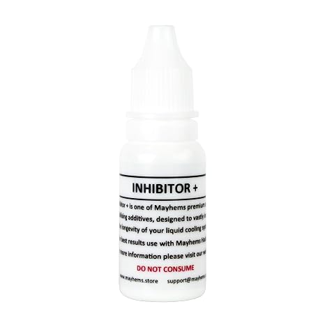Mayhems - Water Cooling PC Coolant Additive - Inhibitor Plus - Prevents Metal Corrosion, 15 ml