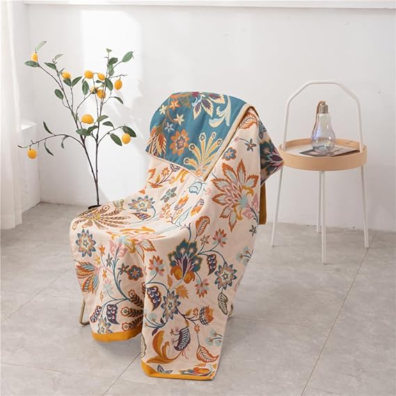 ZIQINPSQ Bath Towel Oversized 31"x63" Extra Large Jacquard Weave Bath Sheets Soft Highly Absorbent & Quick Dry Premium,for Bathroom, Gym, Shower, Hotel and Spa. (Balsaminaceae, 31"X63")