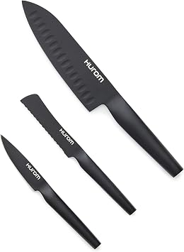 Hurom Fruit & Vegetable Knife Set, Matte Black