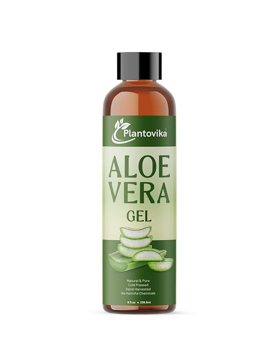 Aloe Vera Gel - Natural, Hydrating & Moisturizing for Face, Skin, Hair & After Sun Care - 8 Fl Oz