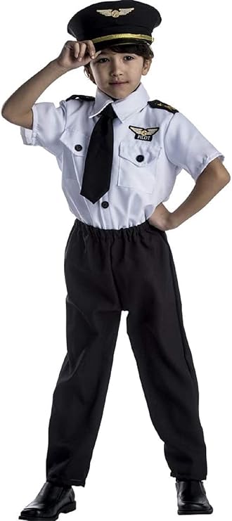 Dress Up America Pilot Costume for Kids - Airline Captain Uniform - Career Day Dress Up for Children
