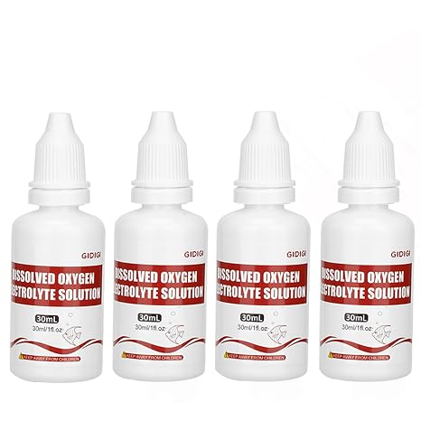 Dissolved Oxygen Meter Electrolyte Solution 4 * 30ml,Dissolved Oxygen Meter Accessories Electrolyte Solution