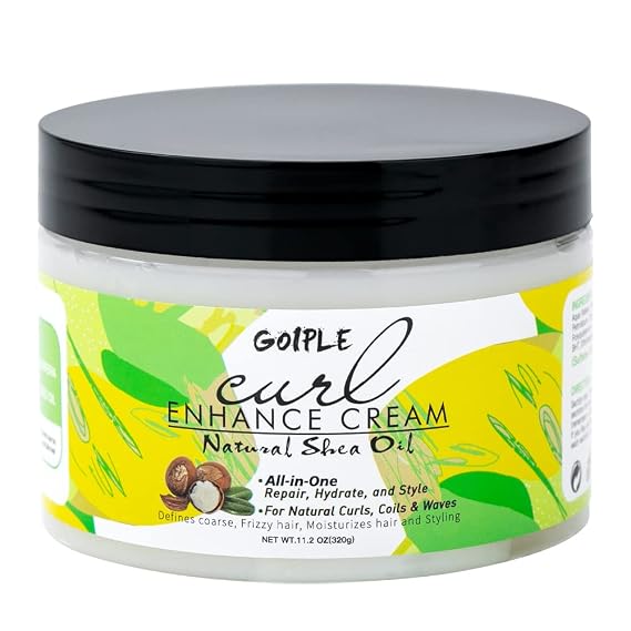 11.2 Oz Curl Cream for Curly Hair Curling Cream Curly Hair Cream for Moisturize Curl Enhancing Smoothie Curl Daze Curl Defining Cream Shea Oil for Wavy Hair Curly Hair Product