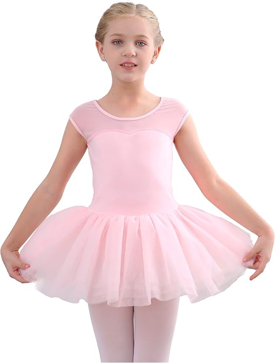 Stelle Ballet Leotards for Girls with Tutu Skirt Ballerina Dance Costumes | Ballet tutu dress, Soft stretch fabric, Breathable comfort, Tulle skirt, Ballerina outfit, Dance, Performance, Party