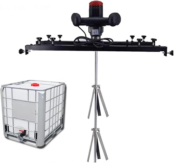 IBC Paint Mixer, Powerful 3000W Electric Tank Mixer Machine with Support Hanger and Folding Propeller, Ideal for Ink Dissolver Agitator, Effortless Mixing