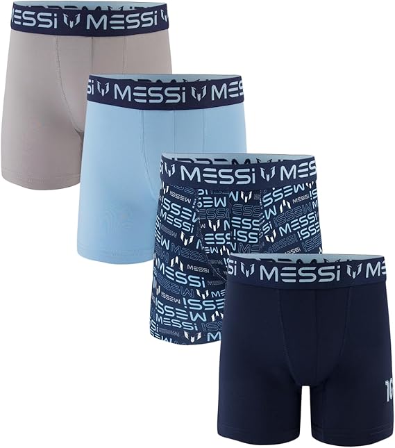 Messi Boys 4pk Stretch Boxer Briefs