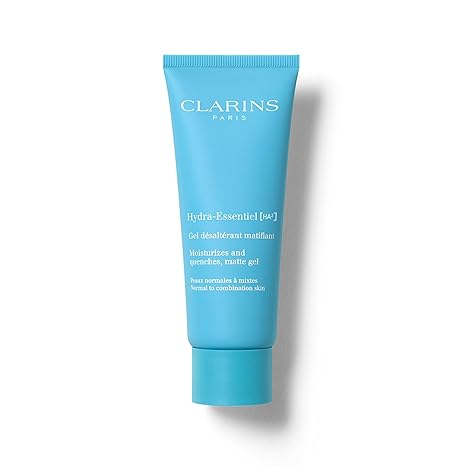 Clarins Hydra-Essentiel Matte Gel|Intensely Hydrating & Mattifying|60 Seconds to Plumper Skin*|Softens & Refreshes|Double Dose of Hyaluronic Acid|Normal-Combination Skin|2.6 Ounces