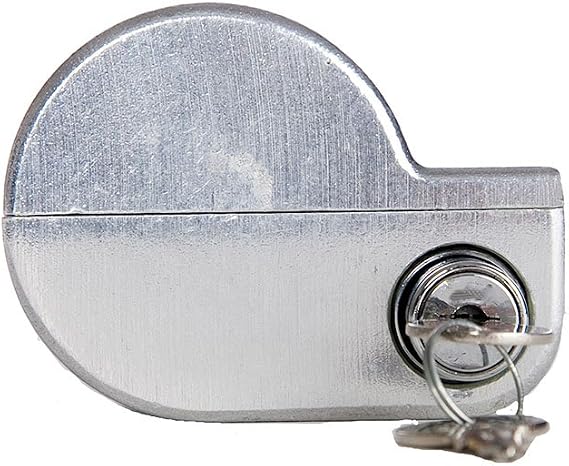 YO-1MK2-KD Brushed Aluminum Single Knob Air Brake Lock (Keyed Differently), 1 Pack