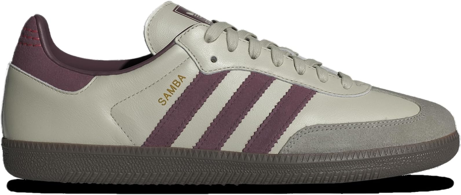 adidas Samba OG Men's Sneaker (Putty Grey Maroon, 9.5)