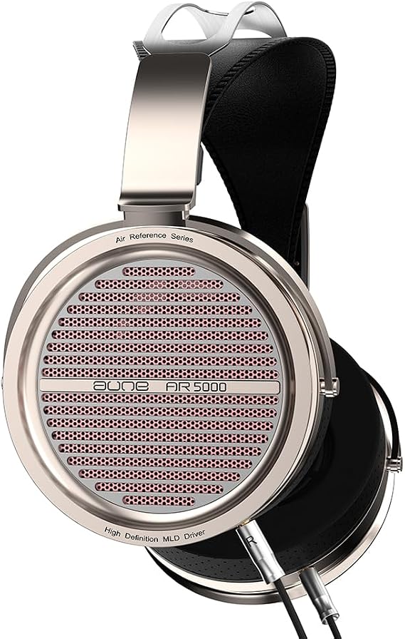 Aune AR5000 Full-Size Open-Back Headphones with MLD Driver, Dynamic Driver, Detachable Cable, Over-Ear HiFi Hi-Res Audiophile Headphones for HiFi System, Home Audio, DAP
