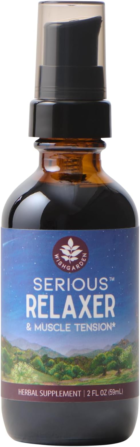 WishGarden Herbs Serious Relaxer, Muscle Relaxant Tincture, 2oz