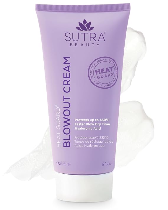 SUTRA Heat Guard Blowout Cream Heat Protectant up to 450 F