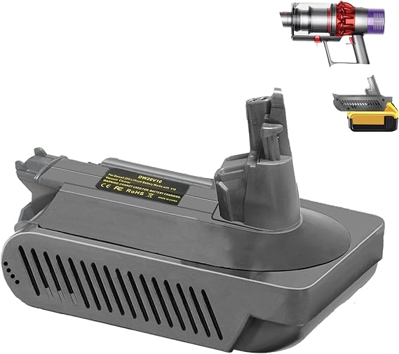 V10 Adapter for Dewalt 20V Battery Convert to for Dyson V10 SV12 Animal Absolute Motorhead Fluffy Total Cordless Stick Vacuum Cleaner (only Adapter)