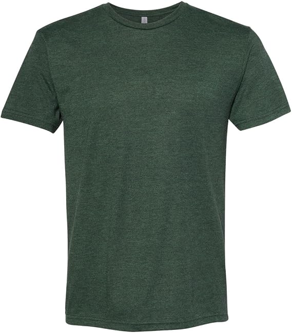 LogoUp Next Level 6010 Men's Tri-Blend Crew Tee Black Forest Medium
