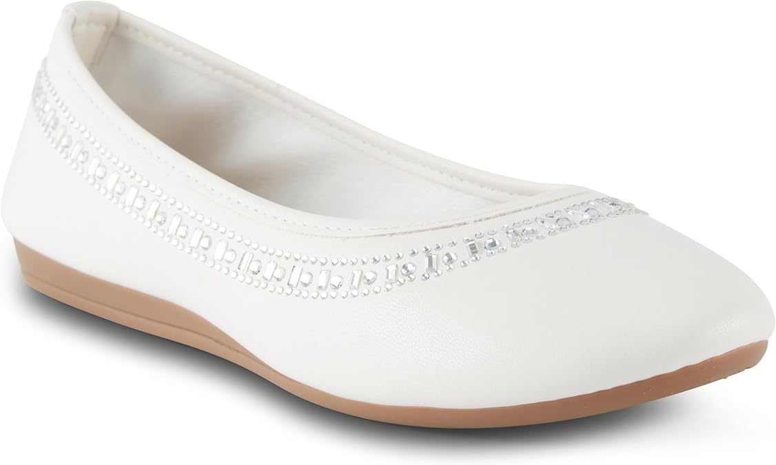 Harborsides Womens Ballet Flat Shoes Anthric Memory Foam