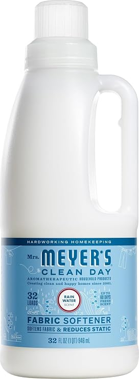 MRS. MEYER'S CLEAN DAY Liquid Fabric Softener, Rain Water, 32 fl oz