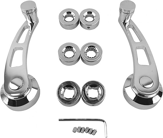 Tbest Car Window Handle, 2PCS Car Auto Window Crank Handle Set Car Accessory for Older Window Handle Crank Window Crank Handle Crank Window Handles