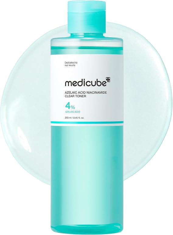 medicube Azelaic Acid Niacinamide Clarifying Toner | Troubled Skin Care - Ideal for Purifying & Calming with 4% Azelaic Acid & 2% Niacinamide, Korean Skin Care, 8.45 fl.oz