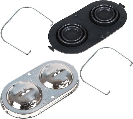 Master Cylinder Cover with Bails Kit Replacement for Corvette 1967-1982 Chrome