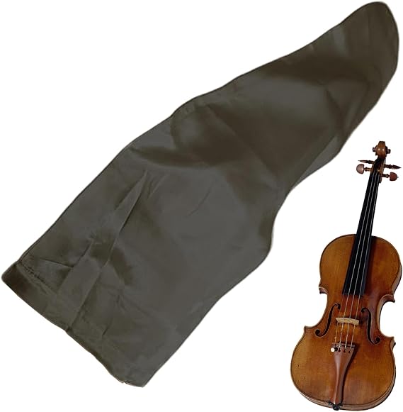 Violin Dust Cover | Instrument Case Protector - Portable Music Gear Organization Supplies for Violin Basses Electric Guitars