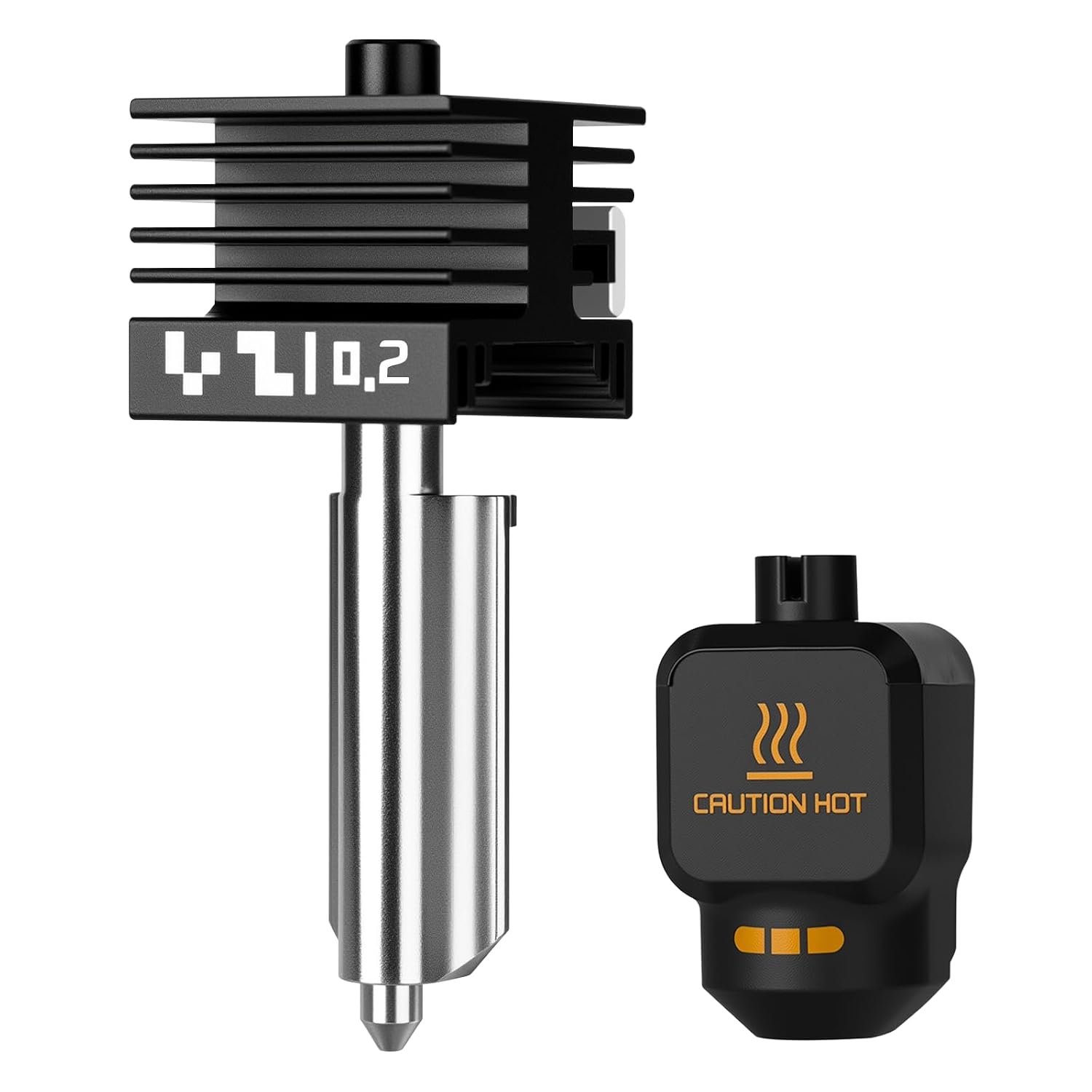 P2S High Speed Integrated Quick Swap Hotend,0.2mm Hardened Steel Nozzle High Temp Extruder Hot End Replacement with Silicone Cover Compatible with Bambu Lab P2S 3D Printer